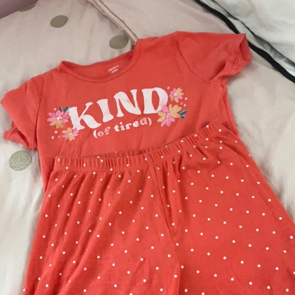 Kind (of Tired) Pajama Set Girls